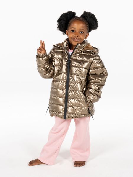 Lee Cooper Girls's Puffer Jacket: Billy Bronze