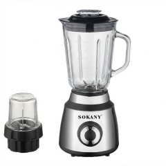 800W Heavy Duty Stainless Steel Blender &amp; Grinder - Glass Jug Ice Crusher