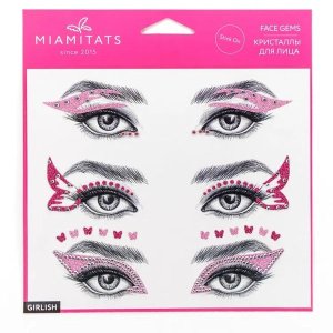 MIAMITATS Face Gems On Adhesive Layer Girlish