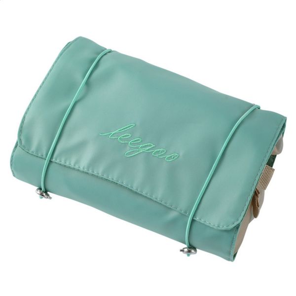 Nylon 4 in 1 Travel Toiletry Makeup Cosmetic Organizer Pouch Bag green