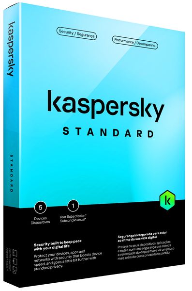 Kaspersky Standard Security for 5 Devices 1 Year Subscription - Medialess