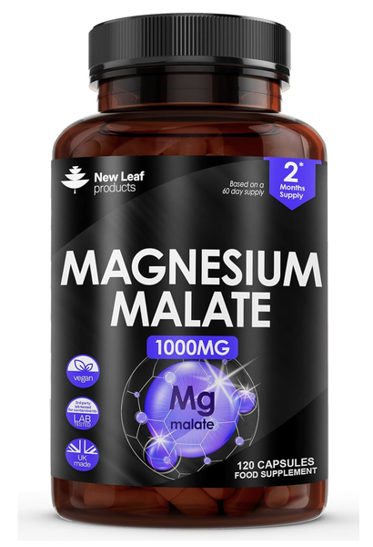 Magnesium Malate Capsules 2 Months Supply - Energy, Muscle Recovery &amp; Sleep