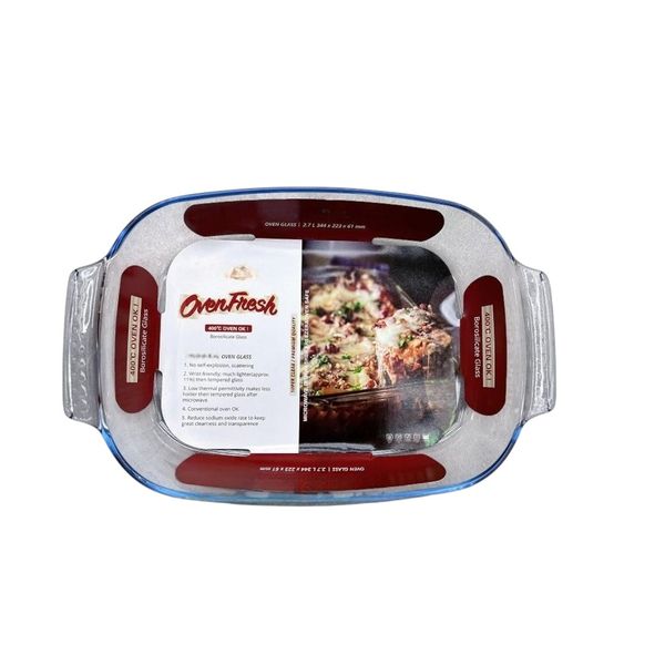 Borosilicate Oven Baking Dish 2.7L.