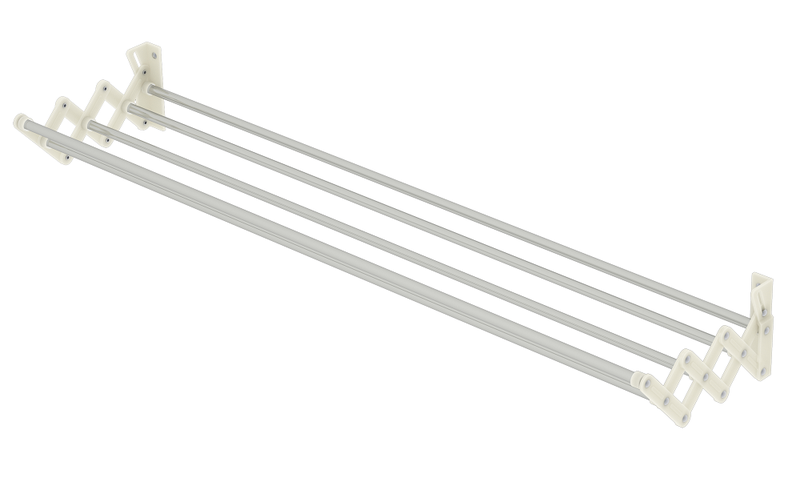 Colombo 80cm Aluminium Sturdy Extending Wall Clothes Dryer - Soffietto