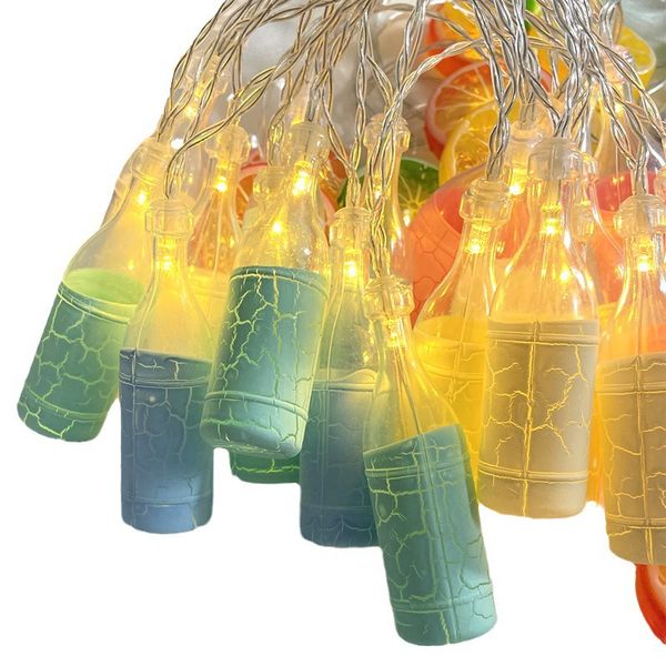 10 Lights LED String Light with Plastic Mini Bottles(Constant Light)-1.5M
