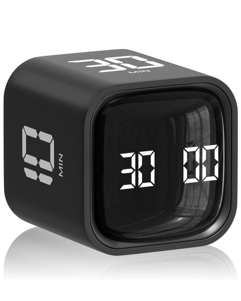 Rotating Pomodoro Timer 5/10/30/60 Minutes Preset, Desk Productivity Timer