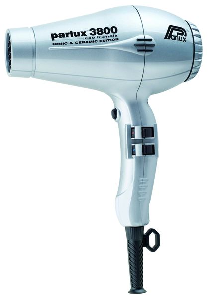 Parlux 3800 Eco Ceramic &amp; Ionic 2100W Hair Dryer - Silver