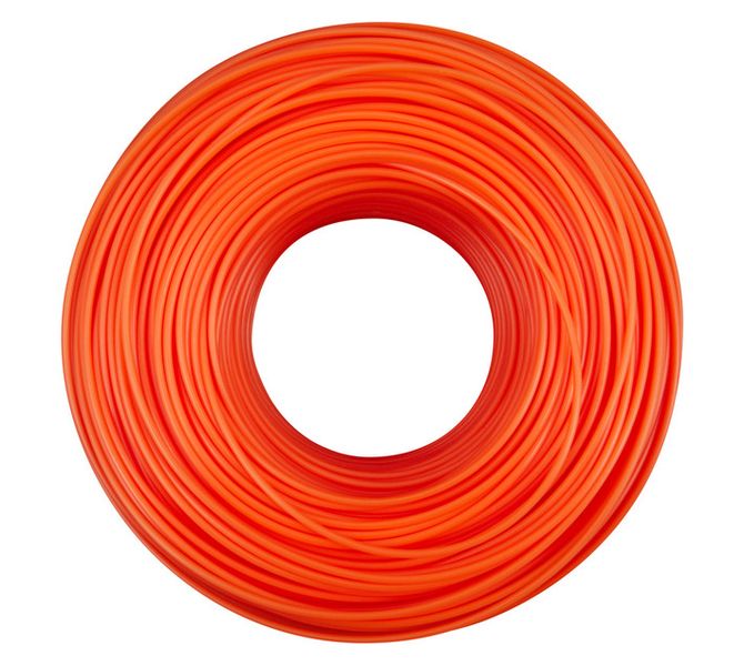 Trimmer Line 2 mm x 110 m - Orange Heavy-Duty Nylon Line