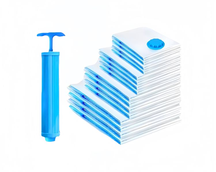 16 Pack Thickened Vacuum Storage Bags Space Saver for Clothes Beddings,Pump