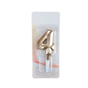 iKids Golden Birthday Candle | Number 4