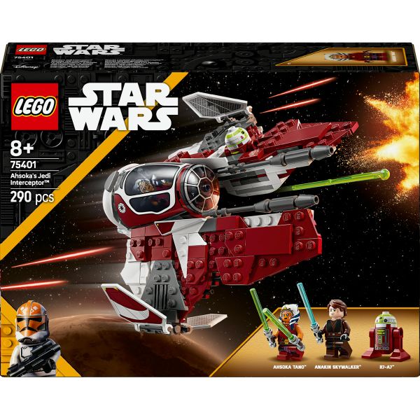 LEGO® Star Wars™ Ahsoka’s Jedi Interceptor™ Starfighter Building Toy 75401