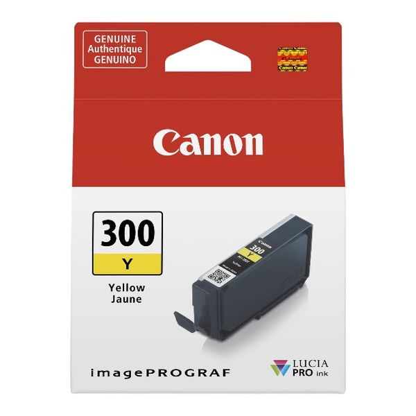 Canon PFI-300 Yellow Ink Tank - Genuine Canon Ink