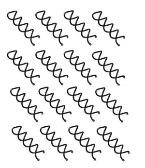 Spin Pins Non-Scratch Round Tips Twist Screw Hair Pins - 16 Pack