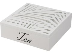 Excellence Homeware Tea Box in White