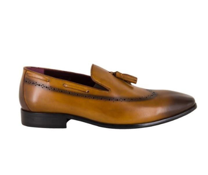 Florsheim Spartan Mens Slip on Formal Shoes - Sand