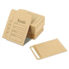 100 Pcs Seed Envelopes Brown Kraft Paper Seed Packets Envelopes