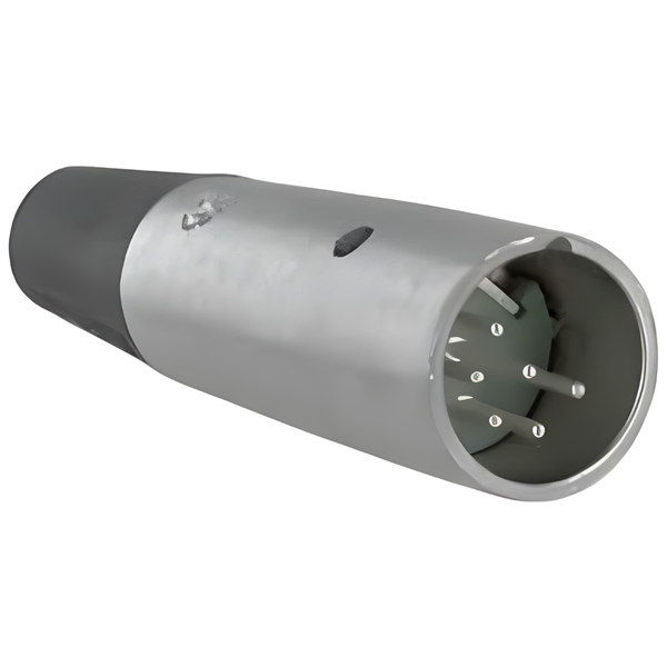 XLR-A6M 6-Pin Inline Male XLR Cable Connector with Screw Clamp