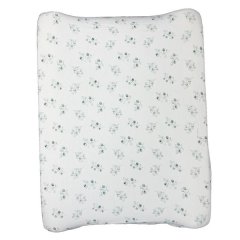2 in 1 Moses Basket Fitted Sheet &amp; Changing Mat Cover - Eucalyptus