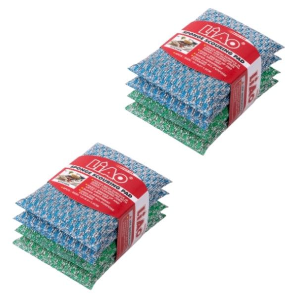 4 Pieces Sponge Scouring Pad - Pack of 2
