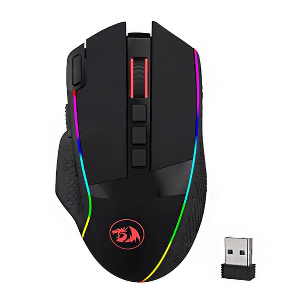 REDRAGON Enlightment 19000DPI RGB Wireless Gaming Mouse Black