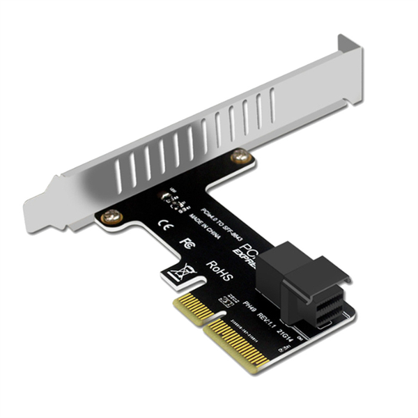 Pcie to SFF 8643 4X/8X Adapter Card 2 U.2 Port Card for Nvme SSD