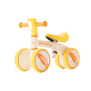 Luddy B.Duck Toddler Balance Bike with 4-Wheel Stability
