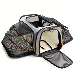 Breathable Expandable Foldable Soft Dog Cat Travel Bag Pet Carrier Bag