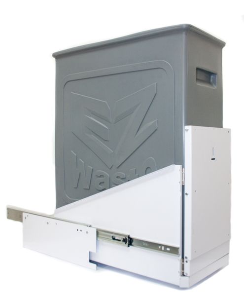 EZSlide Waste Bin - 74 liter &amp; 12 Liter Organic Bins - LH Opening Touch Open