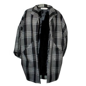 Nucleus Kyoto Coat in Monochrome Plaid