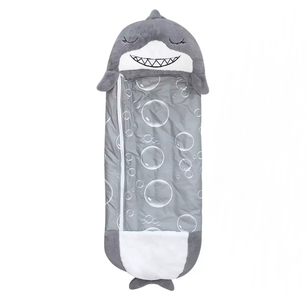 2 in 1 Shark Design Play Pillow &amp; Sleeping Bag - Grey
