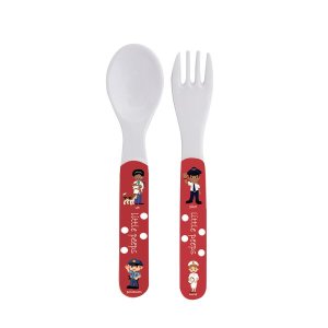 Home Classix Melamine "Little Peeps" Spoon &amp; Fork Set 14cm