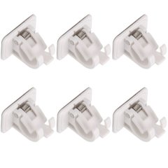 Rod Holder Pipe Clamp Wall Mount with Self Adhesive No Drilling for Shower