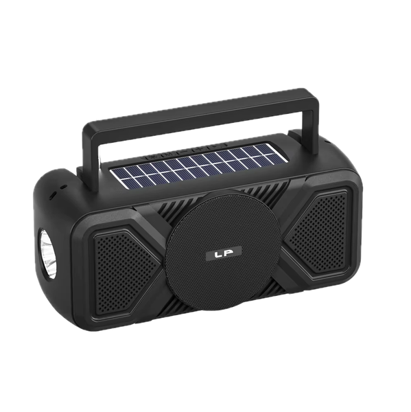 LP-V72 Solar Charge Portable Bluetooth Speaker with Torch and Strap