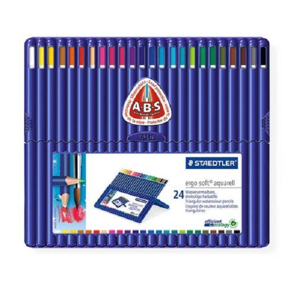 Staedtler Colour pencil ergosoft aquarell,24pc FSC 100%