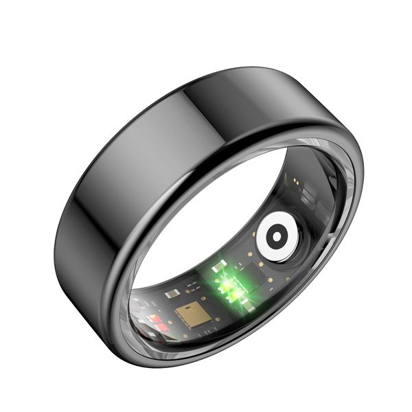 Volkano Ring Series Smart Ring with Charge Case Black