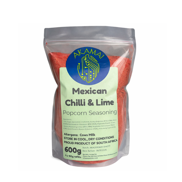 Gourmet Popcorn Seasoning - Mexican Chilli and Lime Flavour - 600g