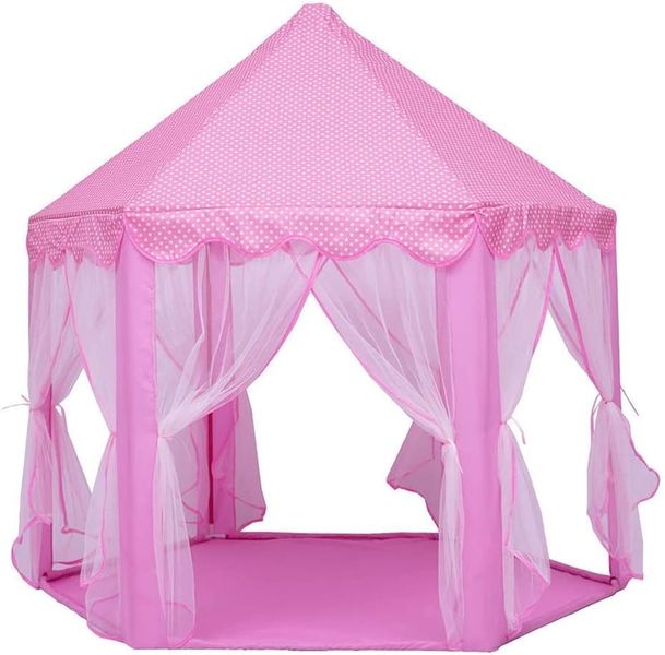 Princess Tent, Girls Large Hexagon Playhouse, Kids Castle, Girls Play Tent