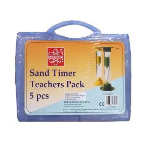 Edu-Science Teacher's Pack Sand Timers: 5 Pieces