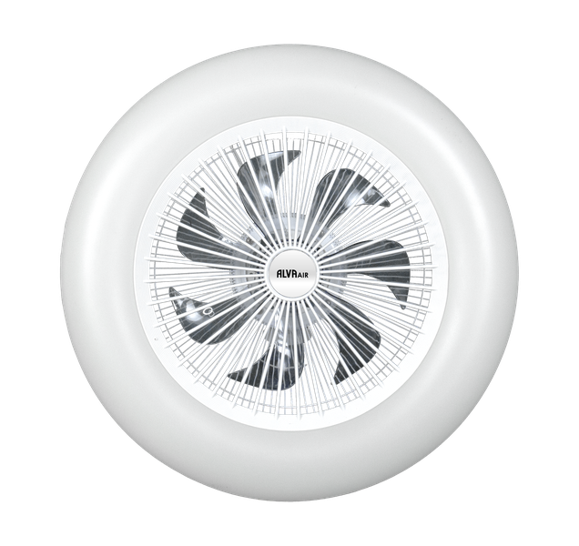 ALVA AIR 50cm LED Light Ceiling Fan | White | With Remote | 6 Speed