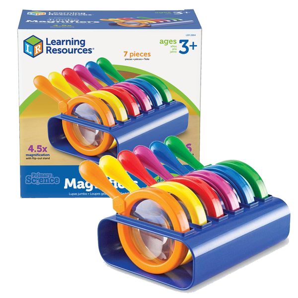 Learning Resources Primary Science Jumbo Magnifiers with Stand