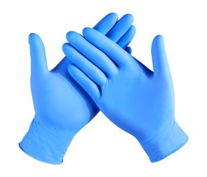 Golden Hands Nitrile Examination Gloves : Size (Large)