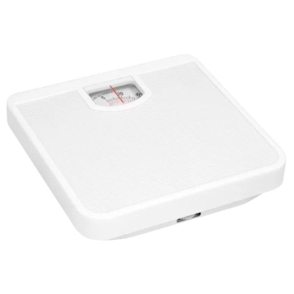 Personal Mechanical Bathroom Scale White &amp; Grey - 120kg Capacity