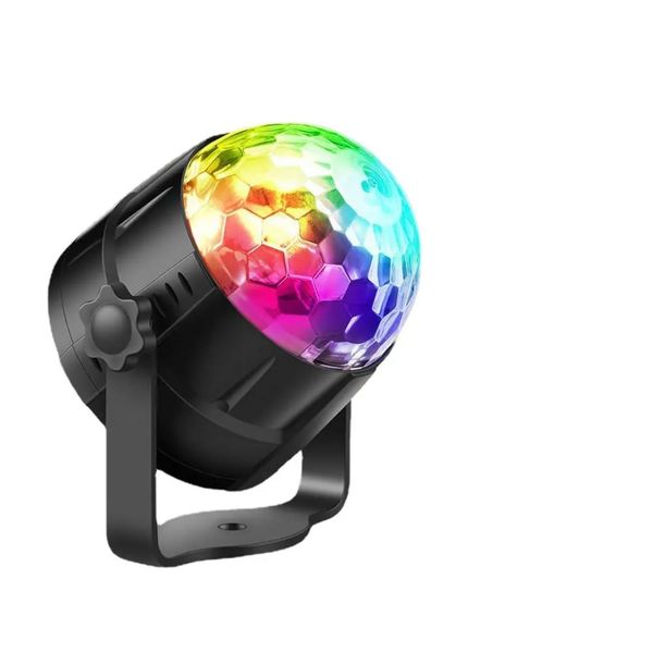 RGB Disco Ball Strobe Lamp 7 Modes Party Light With Remote Control