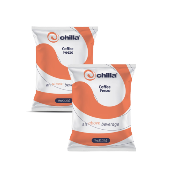 Chilla Coffee Freezo Powder 1kg -Café-Style Blend, Rich Creamy - 2 Pack