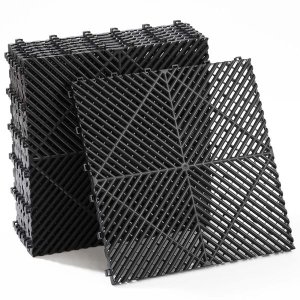 Chenshia 8 Pack Interlocking Garage Floor Tiles Non-slip Shield Mat 40x40cm