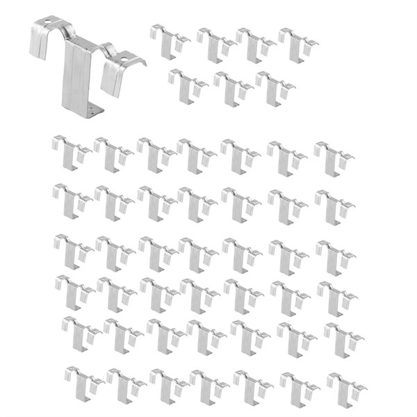 50Pcs 35Mm Solar Panel Photovoltaic Water Guide Clip Stainless Steel