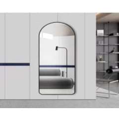 Full Length Black Large Arched Mirror 162cm x 62cm-1Pcs