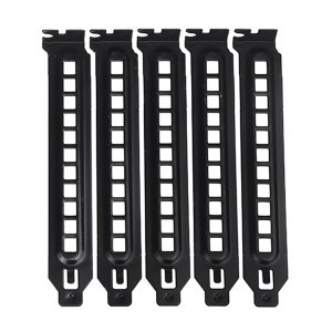 5Pcs PCI Slot Cover Dust Filter Blanking Board, with Hole