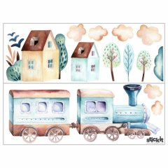 Staem Train Wall Stickers