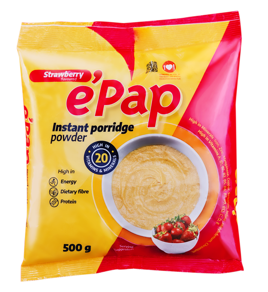 e'Pap Instant Porridge | Nutritious Instant Porridge | Strawberry | 4 Pack